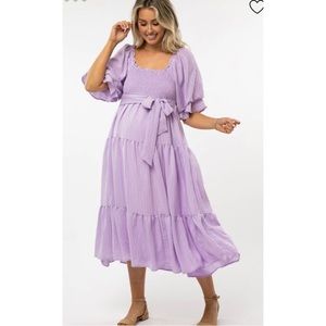 Pink Blush Maternity Lavender Dress
